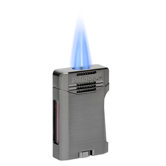 Palio Antares Side Squeeze Double-Jet lighter in Gunmetal - view 4