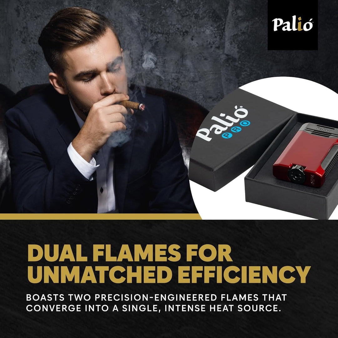 Palio Antares Side Squeeze Double-Jet lighter in Gunmetal - view 8
