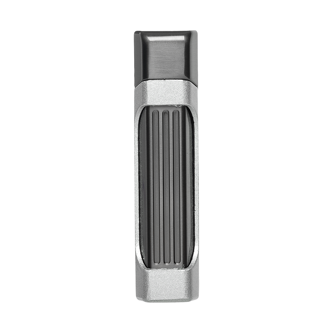 Palio Antares Side Squeeze Double-Jet lighter in Silver - view 2