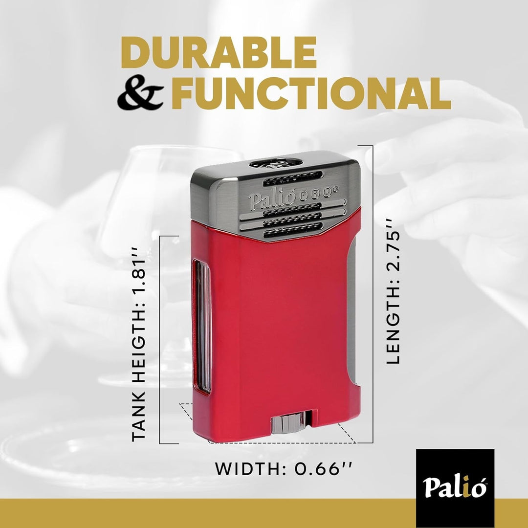 Palio Antares Side Squeeze Double-Jet lighter in Silver - view 7