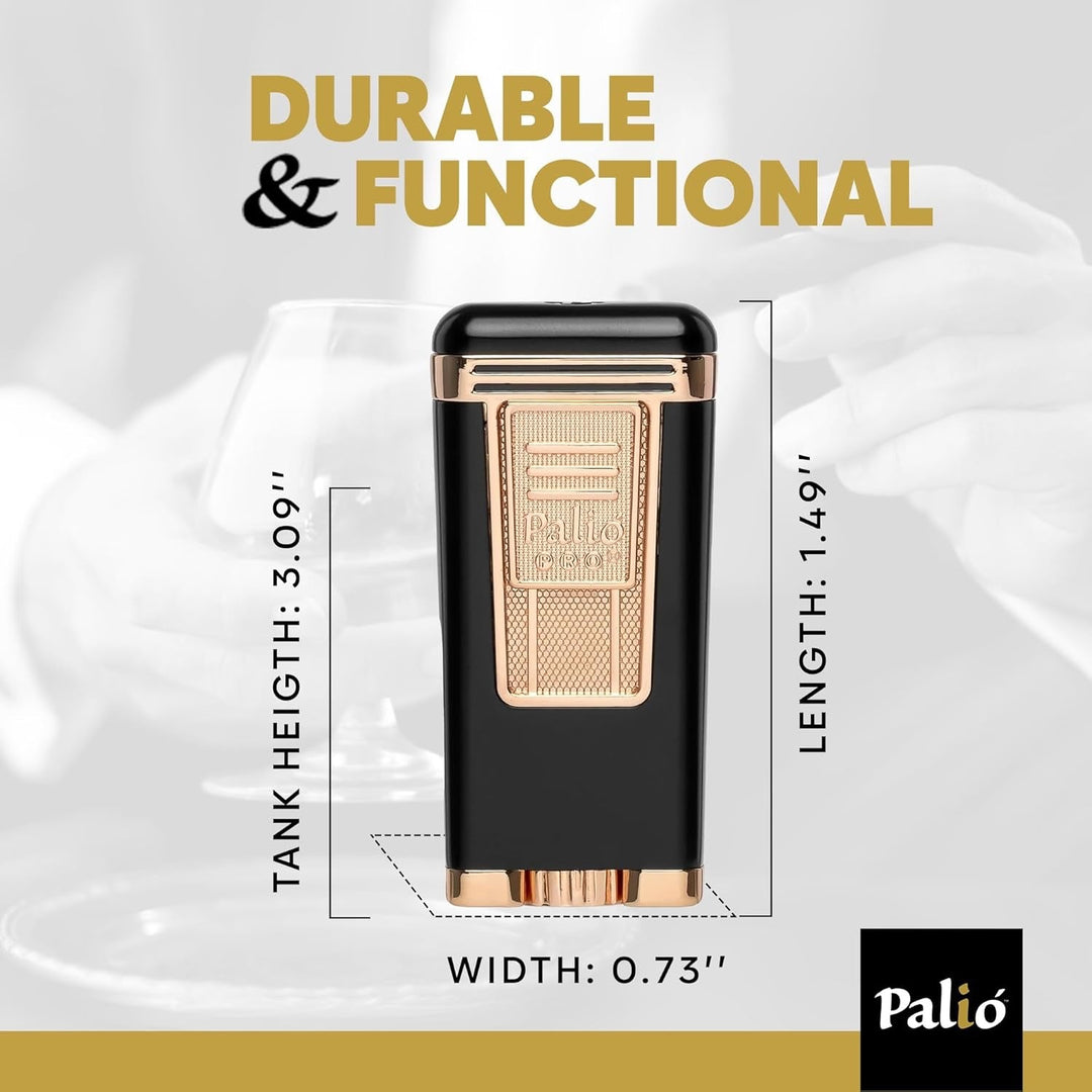 Palio Polaris Triple-Jet Lighter in Black - view 7