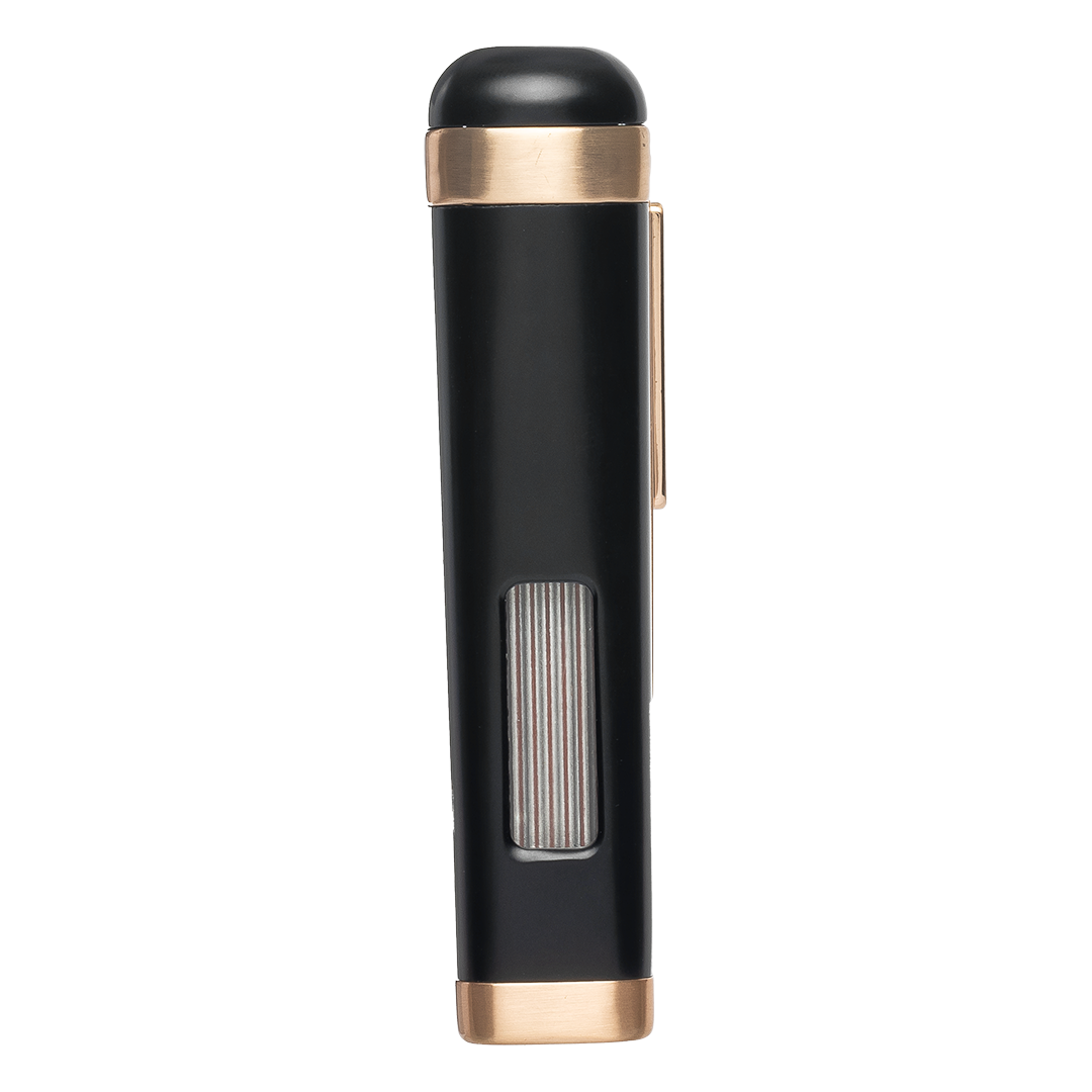 Palio Polaris Triple-Jet Lighter in Black & Rose Gold - view 3