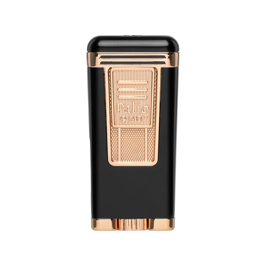 Palio Polaris Triple-Jet Lighter in Black & Rose Gold - view 5