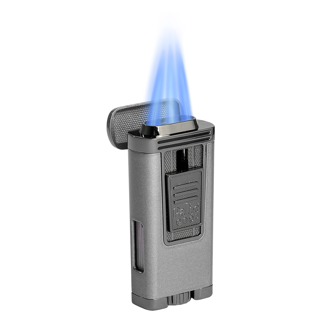 Palio Polaris Triple-Jet Lighter in Silver - view 3