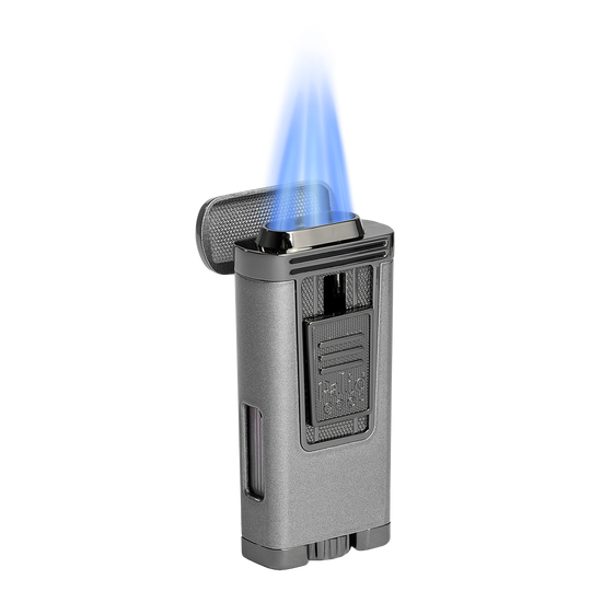 Palio Polaris Triple-Jet Lighter in Silver - view 3