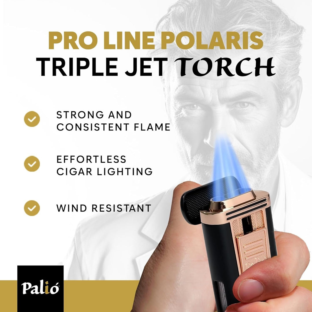Palio Polaris Triple-Jet Lighter in Silver - view 8