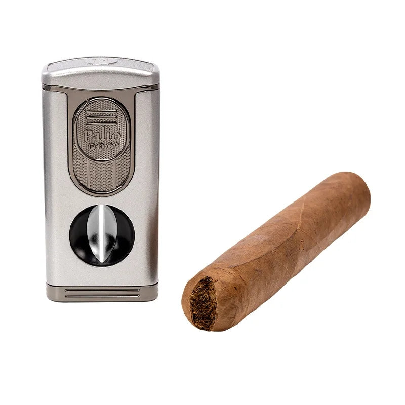 Palio Pro Trevi triple-flame lighter with 60RG vcutter, silver - view 6