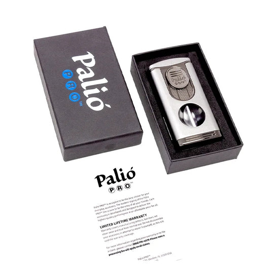 Palio Pro Trevi triple-flame lighter with 60RG vcutter, silver - view 8