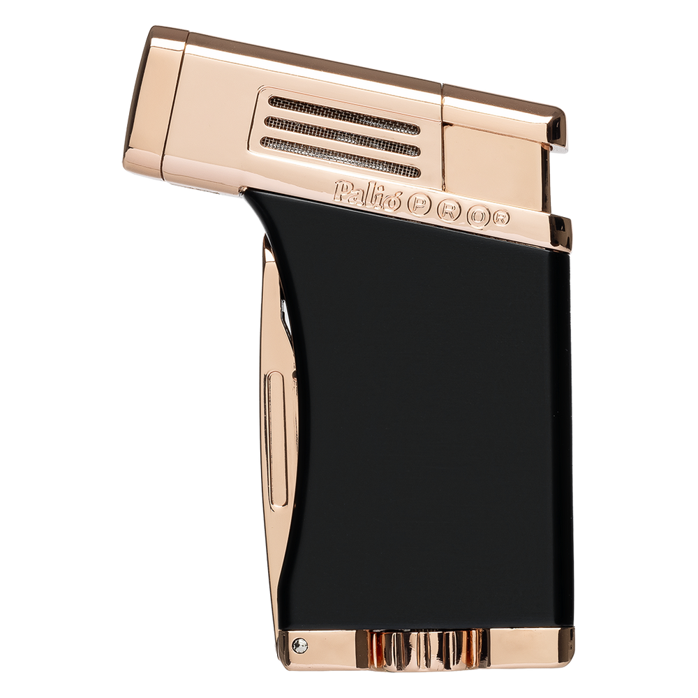Palio Scorpius Angled Single-Jet Flame Lighter in Black & Rose Gold - view 2