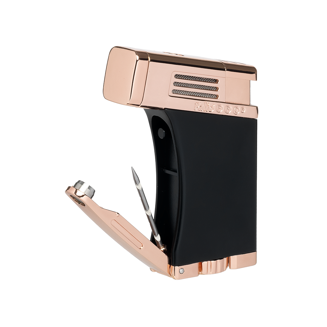 Palio Scorpius Angled Single-Jet Flame Lighter in Black & Rose Gold - view 5