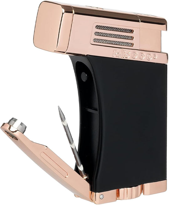 Palio Scorpius Angled Single-Jet Flame Lighter in Black & Rose Gold - view 6