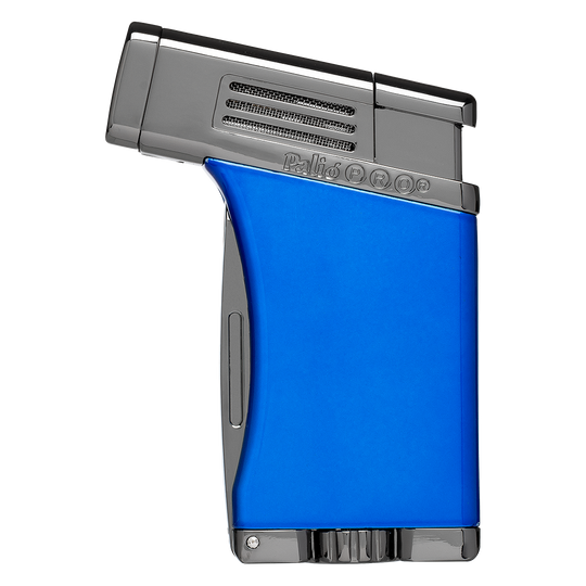 Palio Scorpius Angled Single-Jet Flame Lighter in Blue & Gunmetal - view 4