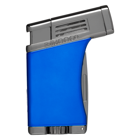 Palio Scorpius Angled Single-Jet Flame Lighter in Blue & Gunmetal - view 5