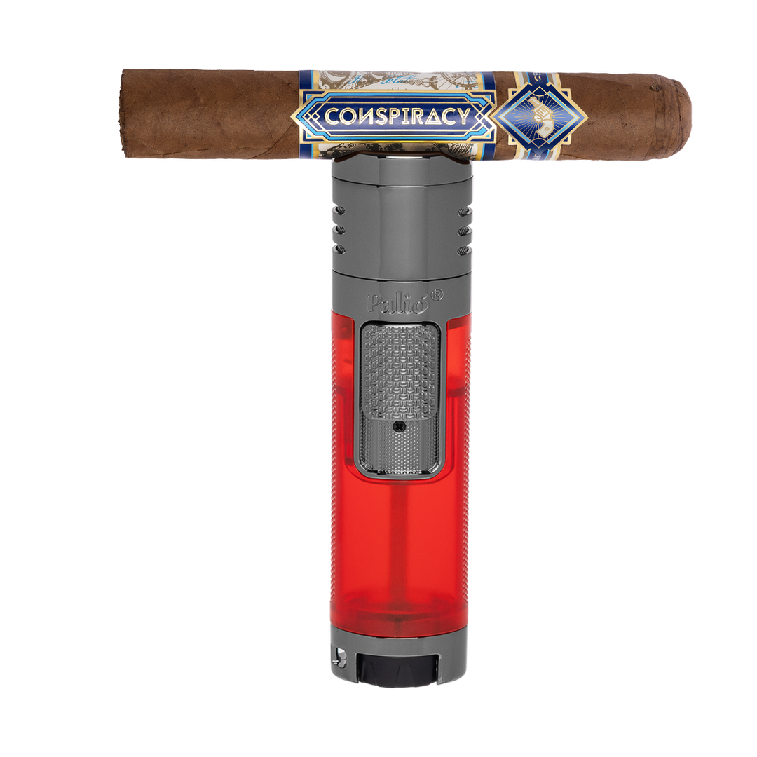 Palio Veneto Quad-Jet Lighter in Red