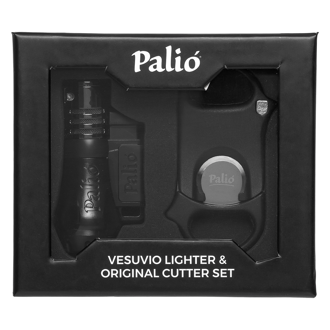 Palio Vesuvio Smoke Lighter & Original Cutter Gift Set