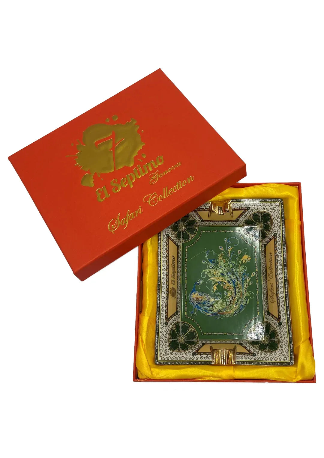El Septimo Peacock Safari Ashtray | Luxury Cigar Ashtray | Cigar Inc.