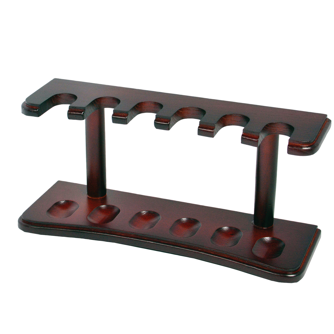 Quality Importers 3 Pipe Rack in Walnut - view 8