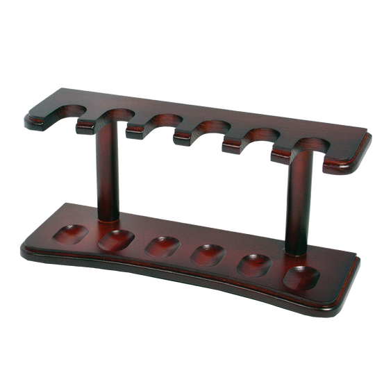 Quality Importers 3 Pipe Rack in Walnut - view 8