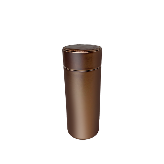 Quality Importers Leather Travel Humidor in Brown