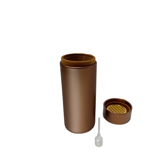 Quality Importers Leather Travel Humidor in Brown - view 3