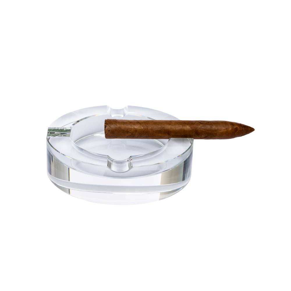 Quality Importers Round Crystal Cigar Ashtray - view 2