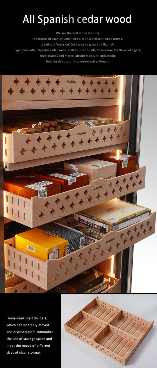 Raching CT48A Spanish cedar wood shelves