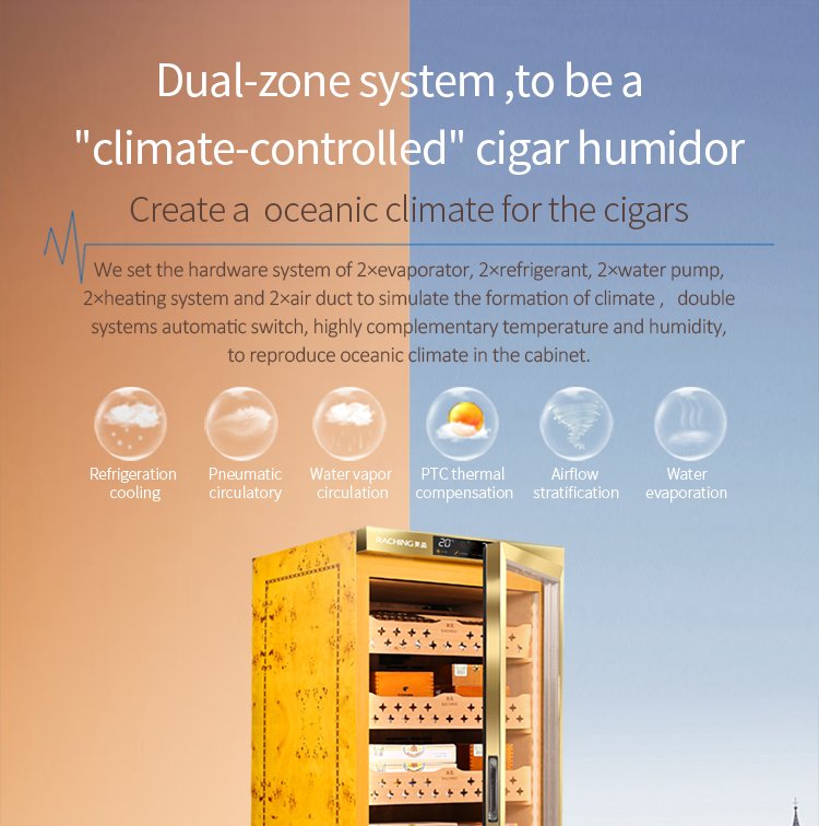 Raching MON1800 dual-zone climate control system