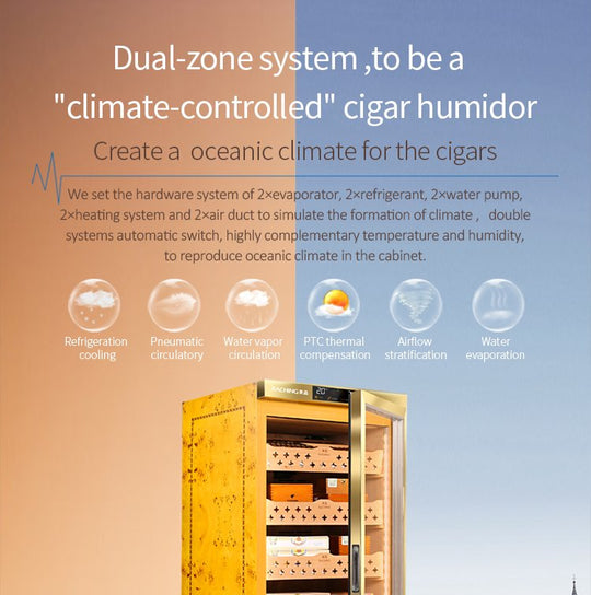 Raching MON1800 dual-zone climate control system