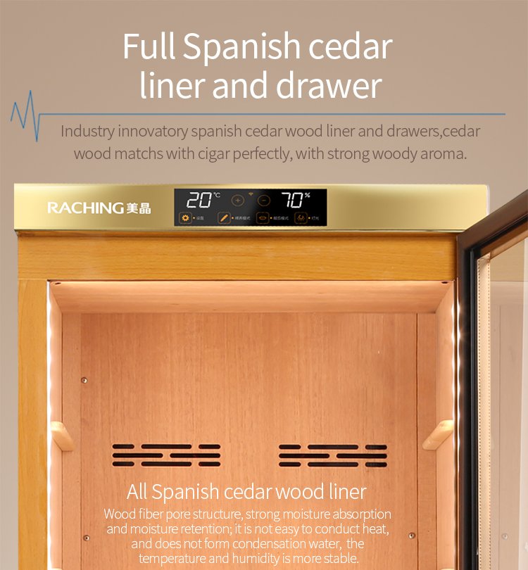 Raching MON1800 Spanish cedar liner and drawers