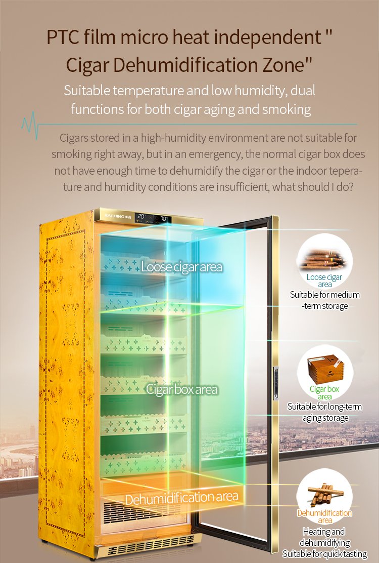 Raching MON2800 PTC film micro heat cigar dehumidification zone