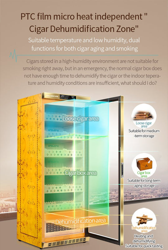 Raching MON2800 PTC film micro heat cigar dehumidification zone