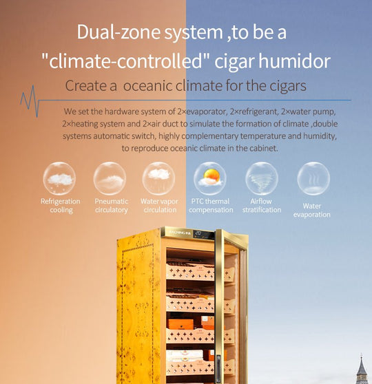 Raching MON2800 dual-zone climate control system
