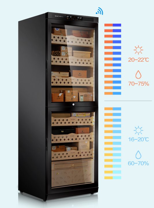 Raching MON3800B dual zone temperature and humidity ranges