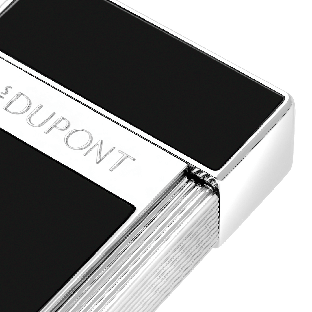 S.T. Dupont Biggy Black Lacquer and Chrome Lighter 2