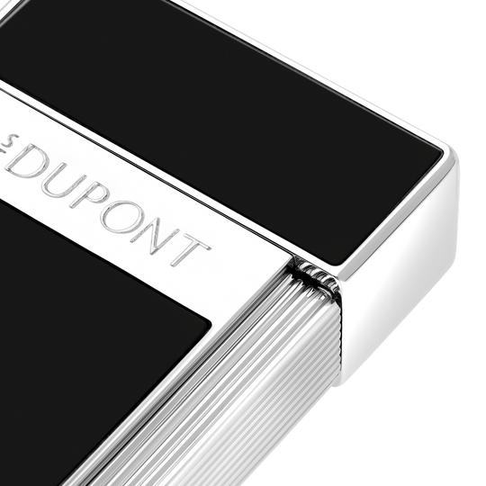 S.T. Dupont Biggy Black Lacquer and Chrome Lighter 2