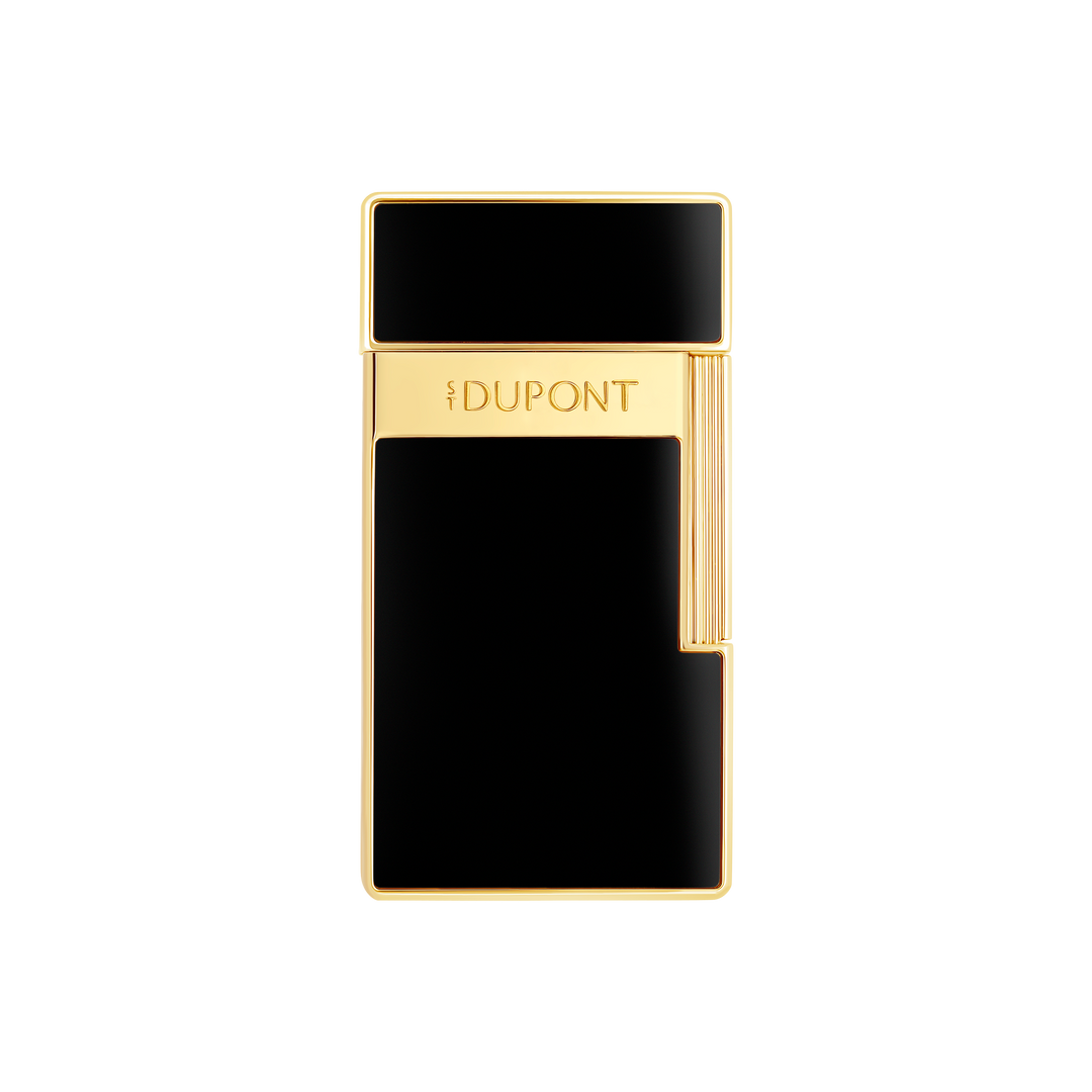 S.T. Dupont Biggy Black Lacquer and Golden Lighter