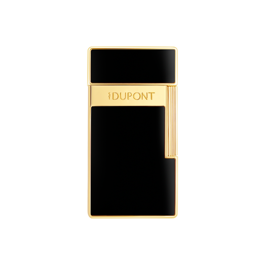 S.T. Dupont Biggy Black Lacquer and Golden Lighter