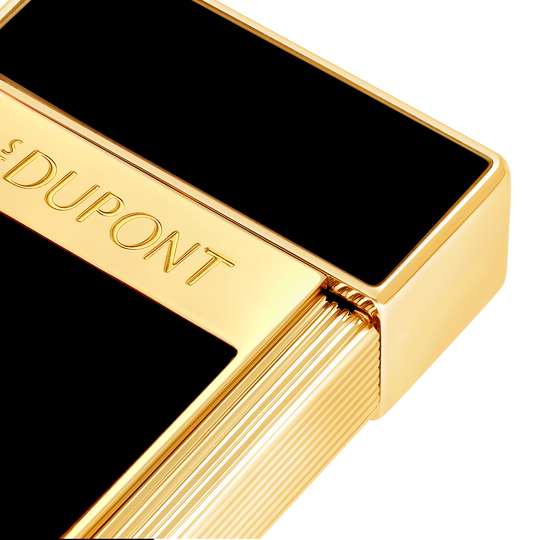 S.T. Dupont Biggy Black Lacquer and Golden Lighter 2