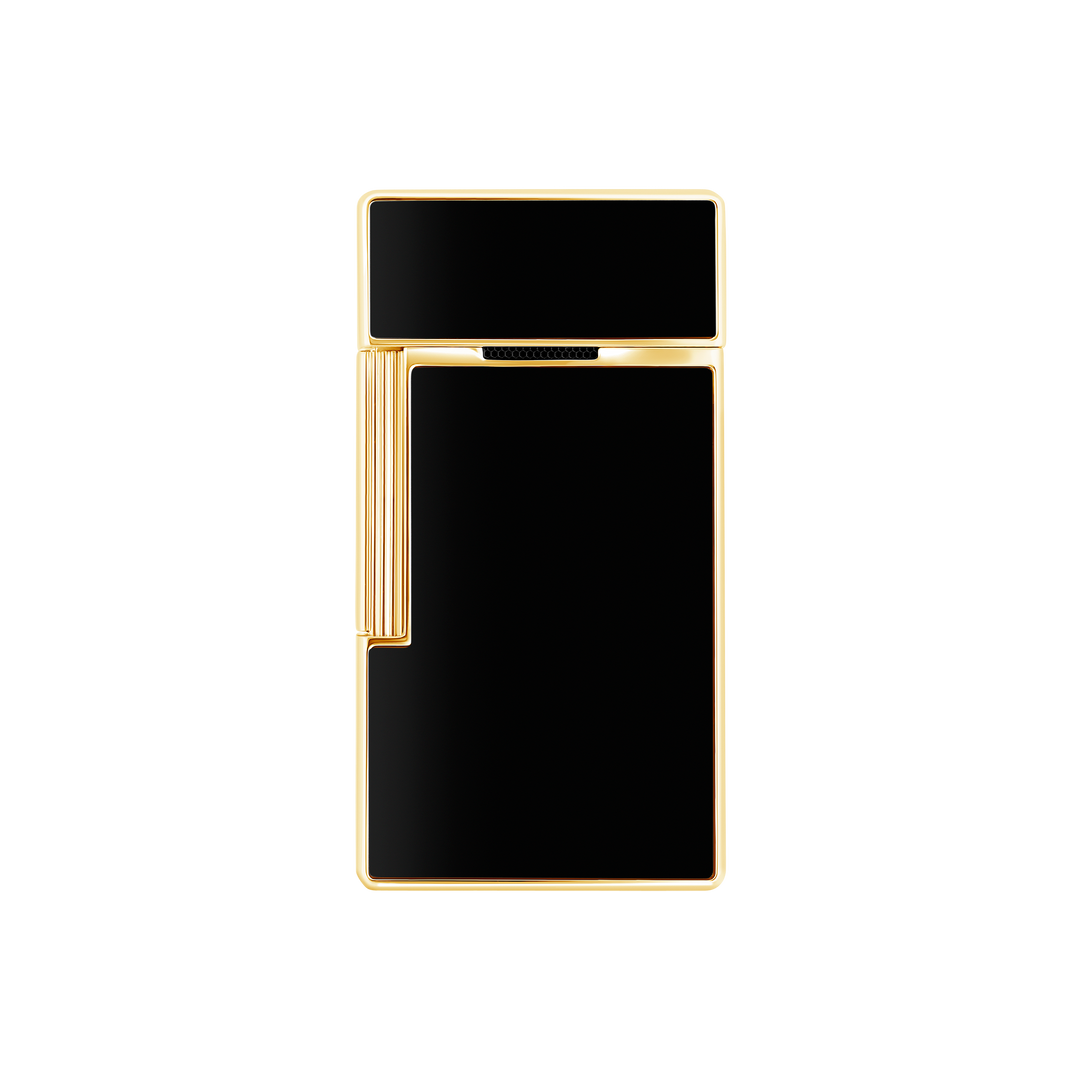 S.T. Dupont Biggy Black Lacquer and Golden Lighter 4