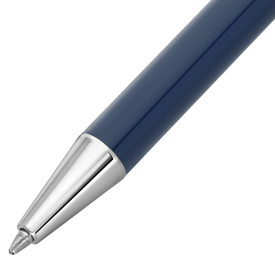 S.T. Dupont Classique Ballpoint Pen Blue & Palladium 2