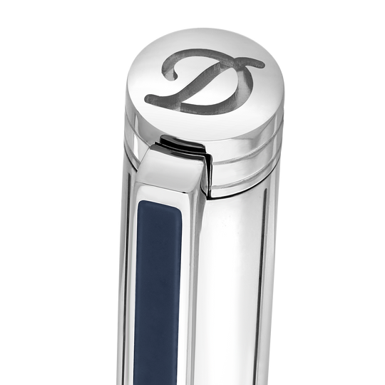 S.T. Dupont Classique Ballpoint Pen Blue & Palladium 4