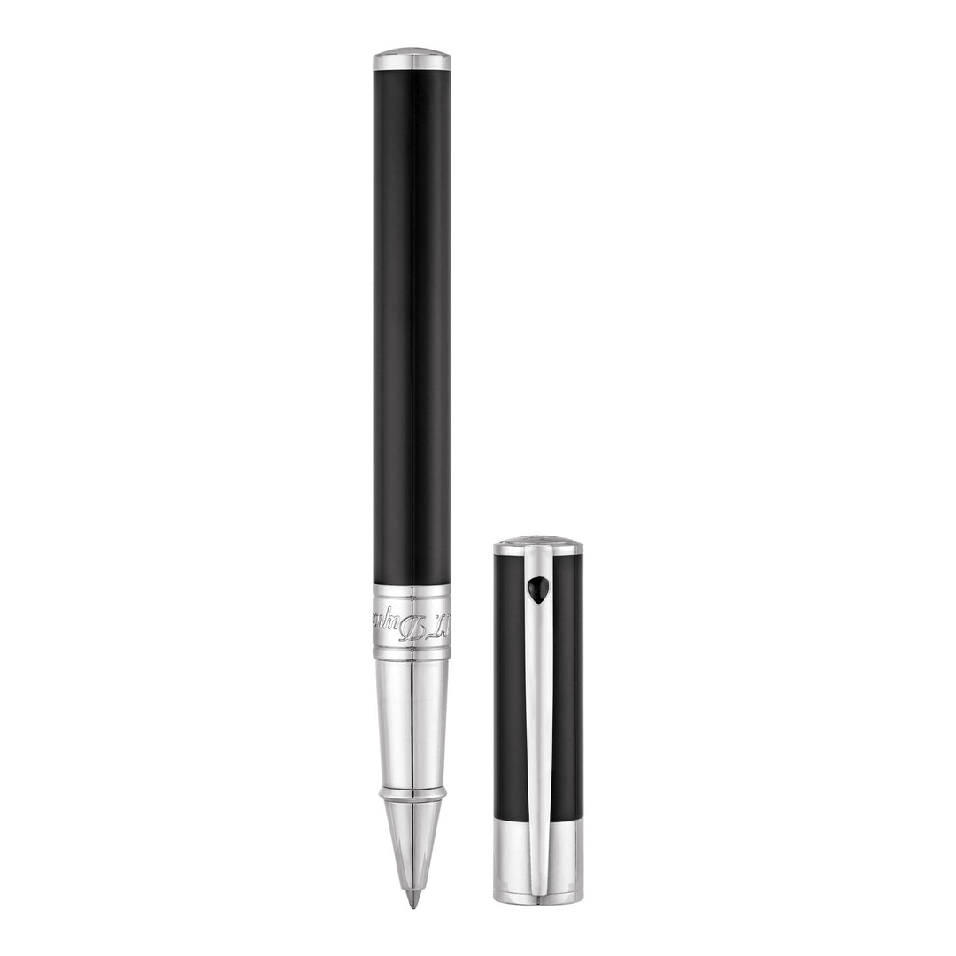 S.T. Dupont D-Initial Black & Chrome Rollerball