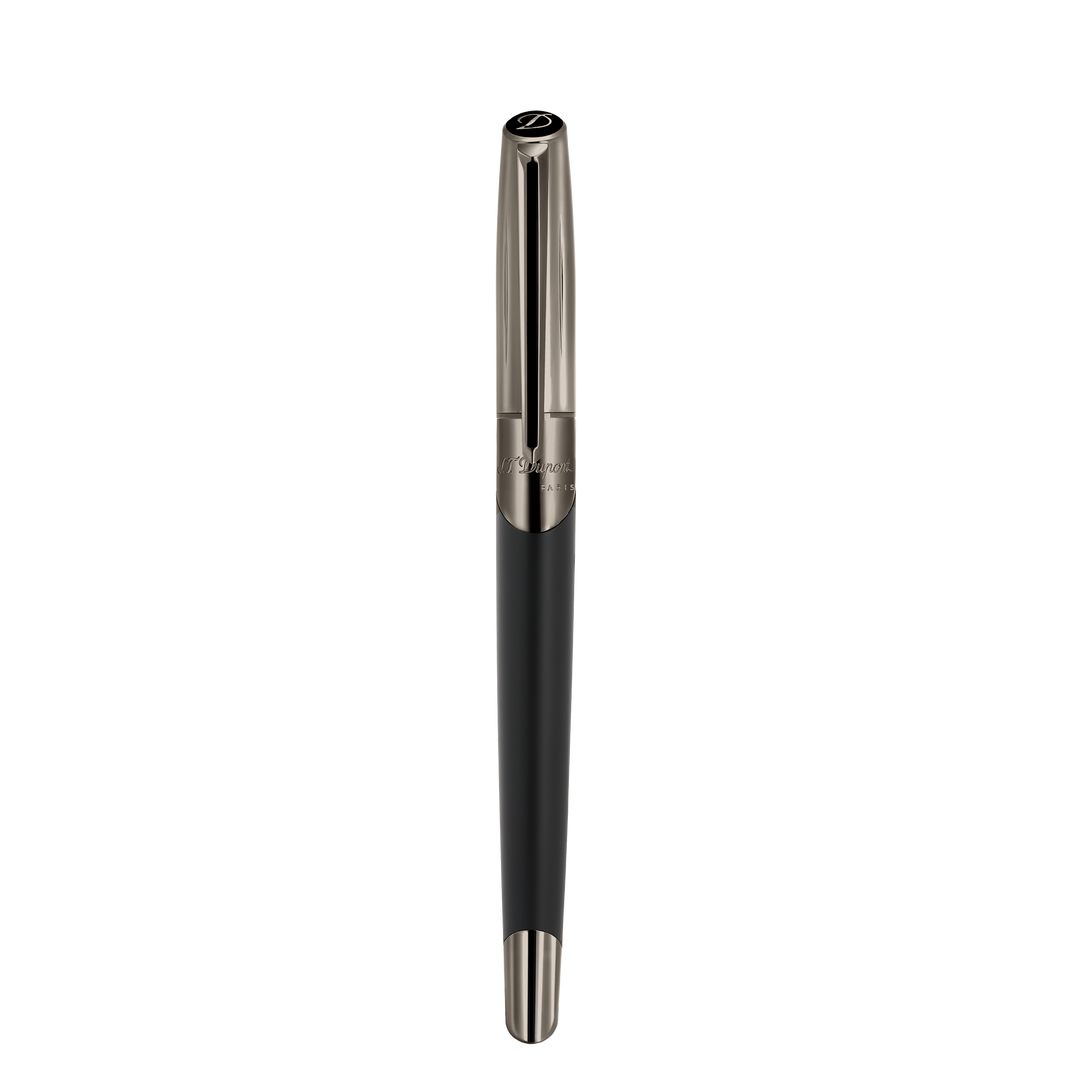 S.T. Dupont Defi Millennium Fountain Pen Gun Metal & Matte Black