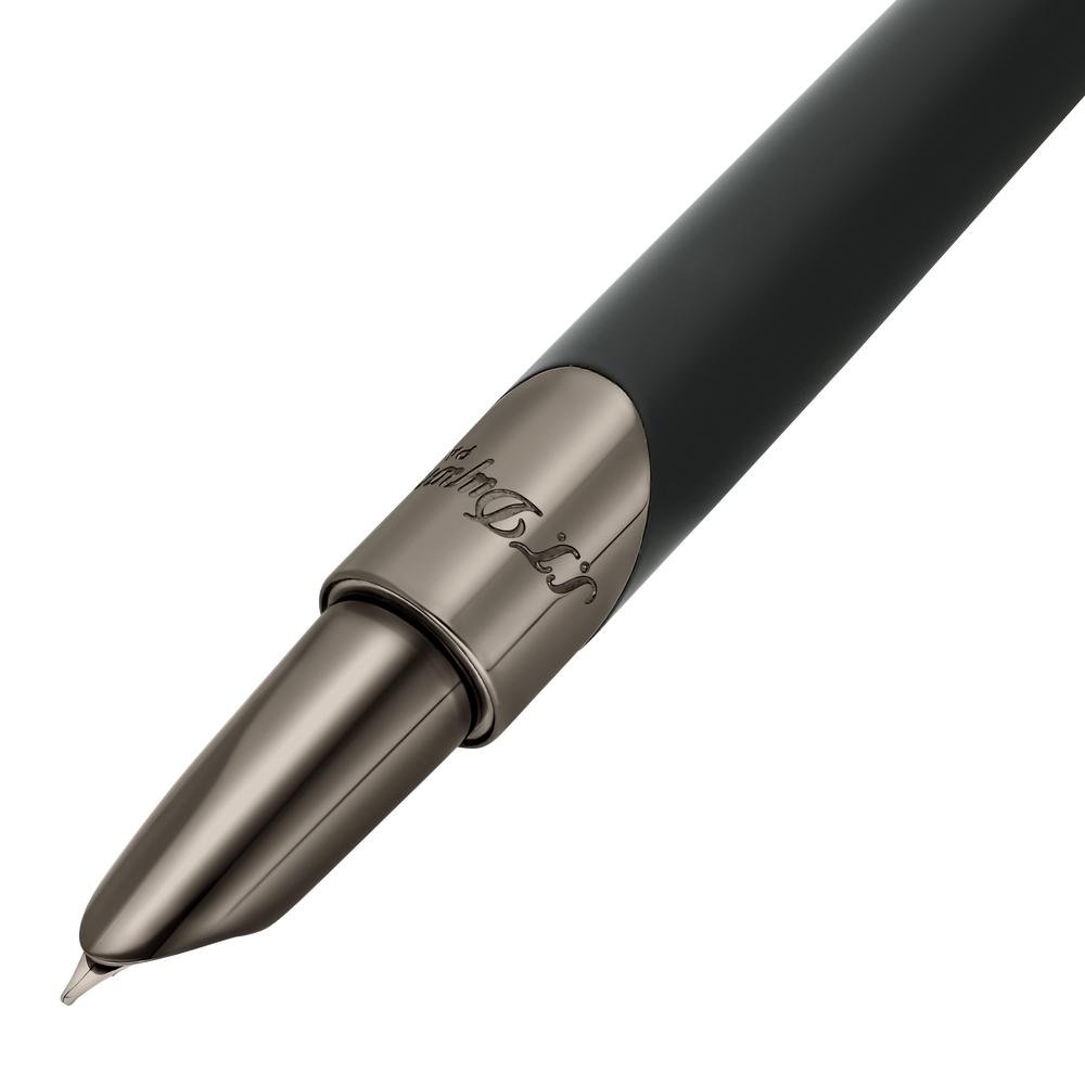 S.T. Dupont Defi Millennium Fountain Pen Gun Metal & Matte Black 2
