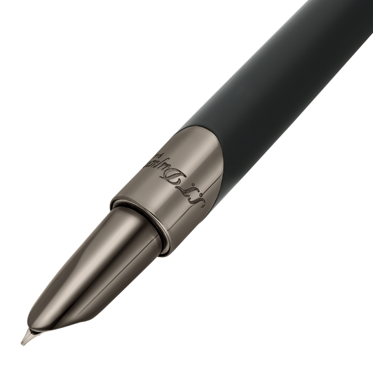 S.T. Dupont Defi Millennium Fountain Pen Gun Metal & Matte Black 2