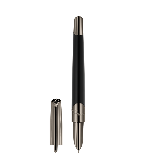 S.T. Dupont Defi Millennium Fountain Pen Gun Metal & Matte Black 3
