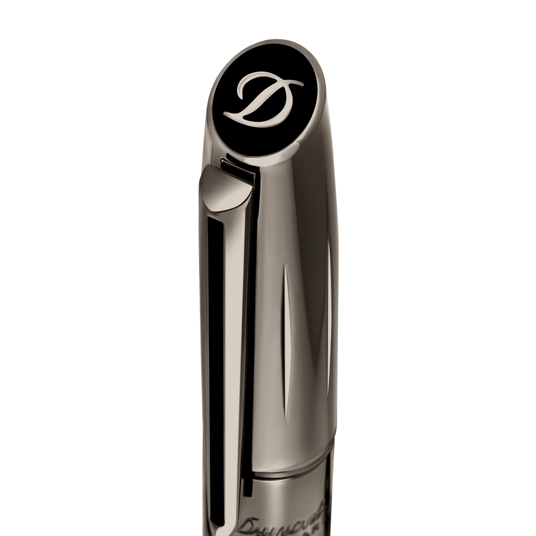 S.T. Dupont Defi Millennium Fountain Pen Gun Metal & Matte Black 4