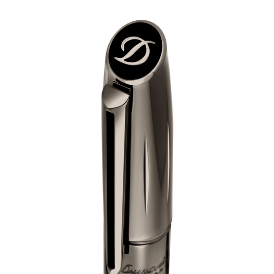 S.T. Dupont Defi Millennium Fountain Pen Gun Metal & Matte Black 4