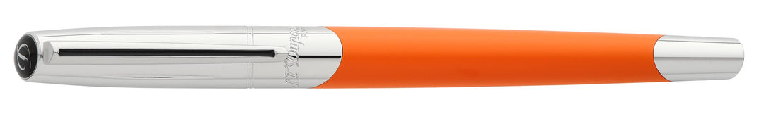 S.T. Dupont Defi Millennium Fountain Pen Silver & Matte Orange 2