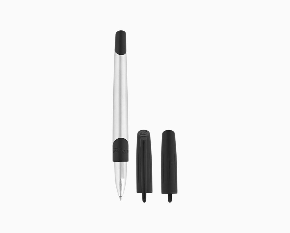 S.T. Dupont Defi Millennium Rollerball Chrome & Black 2